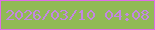 文字の大きさ：4、枠の色：e06de8、背景の色：91ba55、文字の色：c387e1 無料ブログパーツのブログ時計