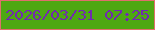 文字の大きさ：5、枠の色：e06f6c、背景の色：4ea812、文字の色：7229b0 無料ブログパーツのブログ時計