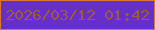 文字の大きさ：5、枠の色：e07339、背景の色：662fc9、文字の色：9c5b3c 無料ブログパーツのブログ時計