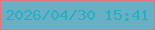 文字の大きさ：3、枠の色：e0767f、背景の色：6ab0c4、文字の色：2aafc2 無料ブログパーツのブログ時計