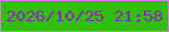 文字の大きさ：4、枠の色：e076f5、背景の色：31be0c、文字の色：8c28c1 無料ブログパーツのブログ時計