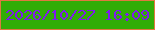 文字の大きさ：5、枠の色：e0783f、背景の色：31ad06、文字の色：7f1aef 無料ブログパーツのブログ時計