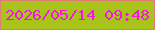 文字の大きさ：3、枠の色：e07b77、背景の色：a8c319、文字の色：ef19e3 無料ブログパーツのブログ時計