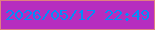 文字の大きさ：4、枠の色：e08080、背景の色：b62dbf、文字の色：028ef8 無料ブログパーツのブログ時計