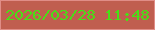 文字の大きさ：4、枠の色：e08d87、背景の色：c05e4f、文字の色：49de16 無料ブログパーツのブログ時計