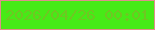 文字の大きさ：5、枠の色：e08e8c、背景の色：47ea17、文字の色：6fc722 無料ブログパーツのブログ時計