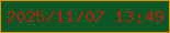 文字の大きさ：4、枠の色：e09309、背景の色：0b5725、文字の色：a9250d 無料ブログパーツのブログ時計