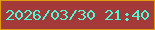 文字の大きさ：3、枠の色：e09a11、背景の色：a4393a、文字の色：4bf9d7 無料ブログパーツのブログ時計