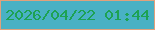文字の大きさ：2、枠の色：e0a17c、背景の色：49b1c4、文字の色：1da253 無料ブログパーツのブログ時計