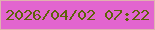 文字の大きさ：1、枠の色：e0b2af、背景の色：e265cf、文字の色：5f620a 無料ブログパーツのブログ時計