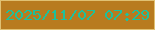 文字の大きさ：5、枠の色：e0c173、背景の色：b87b1f、文字の色：1dc19c 無料ブログパーツのブログ時計