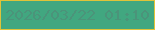 文字の大きさ：3、枠の色：e0c339、背景の色：41a780、文字の色：4b947a 無料ブログパーツのブログ時計