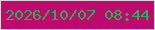 文字の大きさ：1、枠の色：e0d1da、背景の色：bf0a6d、文字の色：2eae5a 無料ブログパーツのブログ時計
