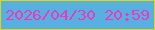 文字の大きさ：4、枠の色：e0d510、背景の色：57b0df、文字の色：e53cc2 無料ブログパーツのブログ時計