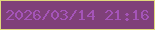 文字の大きさ：1、枠の色：e0d87c、背景の色：7f4079、文字の色：a554b8 無料ブログパーツのブログ時計