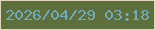 文字の大きさ：2、枠の色：e0d8be、背景の色：5d703c、文字の色：72abbe 無料ブログパーツのブログ時計