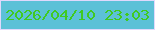 文字の大きさ：5、枠の色：e0d9fc、背景の色：5cc1d7、文字の色：40ca21 無料ブログパーツのブログ時計