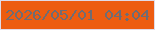 文字の大きさ：5、枠の色：e0dbe7、背景の色：ed5c10、文字の色：6f6c73 無料ブログパーツのブログ時計