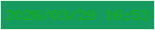 文字の大きさ：5、枠の色：e0f5df、背景の色：159b60、文字の色：14af11 無料ブログパーツのブログ時計