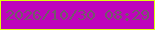 文字の大きさ：3、枠の色：e0ff0c、背景の色：be04bb、文字の色：735a6b 無料ブログパーツのブログ時計