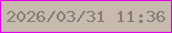 文字の大きさ：1、枠の色：e100eb、背景の色：c9baae、文字の色：837f77 無料ブログパーツのブログ時計