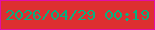 文字の大きさ：2、枠の色：e10ea8、背景の色：dd2f31、文字の色：08b17f 無料ブログパーツのブログ時計