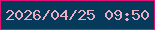 文字の大きさ：1、枠の色：e11274、背景の色：063a5b、文字の色：ecadc1 無料ブログパーツのブログ時計