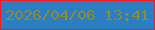 文字の大きさ：4、枠の色：e1222d、背景の色：2a7ec1、文字の色：8b8a3d 無料ブログパーツのブログ時計