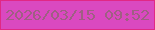 文字の大きさ：4、枠の色：e12885、背景の色：da49c0、文字の色：9f5f83 無料ブログパーツのブログ時計