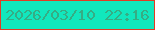 文字の大きさ：4、枠の色：e13b24、背景の色：11e7bd、文字の色：35ad84 無料ブログパーツのブログ時計