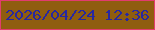 文字の大きさ：4、枠の色：e13c6e、背景の色：8f5d0f、文字の色：2727a1 無料ブログパーツのブログ時計