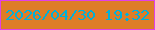 文字の大きさ：2、枠の色：e140e6、背景の色：de7d27、文字の色：00b0db 無料ブログパーツのブログ時計