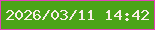 文字の大きさ：5、枠の色：e142bb、背景の色：4ba419、文字の色：faeee8 無料ブログパーツのブログ時計