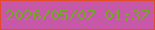 文字の大きさ：4、枠の色：e14a2d、背景の色：c758a7、文字の色：72a824 無料ブログパーツのブログ時計