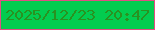 文字の大きさ：2、枠の色：e14d83、背景の色：03cc4f、文字の色：299220 無料ブログパーツのブログ時計