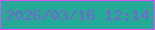 文字の大きさ：3、枠の色：e152fc、背景の色：24aa97、文字の色：7f5bd5 無料ブログパーツのブログ時計