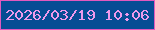 文字の大きさ：2、枠の色：e159be、背景の色：064d94、文字の色：ef9aeb 無料ブログパーツのブログ時計