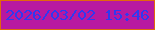文字の大きさ：1、枠の色：e1680b、背景の色：b819a0、文字の色：3039f0 無料ブログパーツのブログ時計