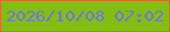 文字の大きさ：4、枠の色：e1682d、背景の色：83bf12、文字の色：7071e3 無料ブログパーツのブログ時計