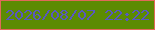 文字の大きさ：5、枠の色：e16959、背景の色：5c8b03、文字の色：5858c0 無料ブログパーツのブログ時計