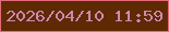 文字の大きさ：4、枠の色：e16a7a、背景の色：5e2a04、文字の色：d088ad 無料ブログパーツのブログ時計