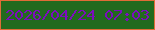 文字の大きさ：5、枠の色：e16c37、背景の色：226a1e、文字の色：7c0dbd 無料ブログパーツのブログ時計