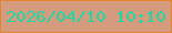 文字の大きさ：2、枠の色：e1842f、背景の色：d59b7e、文字の色：1fd9a3 無料ブログパーツのブログ時計