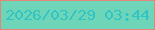 文字の大きさ：5、枠の色：e18678、背景の色：6ed5b8、文字の色：2ec5c4 無料ブログパーツのブログ時計