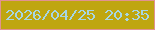 文字の大きさ：3、枠の色：e19291、背景の色：bfa610、文字の色：a7d6e5 無料ブログパーツのブログ時計