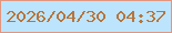 文字の大きさ：4、枠の色：e19680、背景の色：bce5fd、文字の色：b7753e 無料ブログパーツのブログ時計