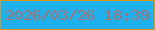 文字の大きさ：3、枠の色：e19714、背景の色：1eb1eb、文字の色：a57174 無料ブログパーツのブログ時計