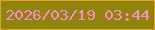 文字の大きさ：2、枠の色：e1a22e、背景の色：90840a、文字の色：ff89cf 無料ブログパーツのブログ時計