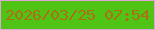 文字の大きさ：5、枠の色：e1a4d9、背景の色：4fc414、文字の色：ad6e15 無料ブログパーツのブログ時計