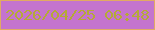 文字の大きさ：5、枠の色：e1aa63、背景の色：c474ce、文字の色：b5aa37 無料ブログパーツのブログ時計
